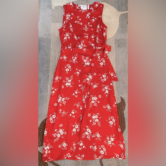 Revolve | L’Academie Sleeveless Floral Wrap Hi-Low Blouse/Mini Dress ZB3 - Picture 3 of 13